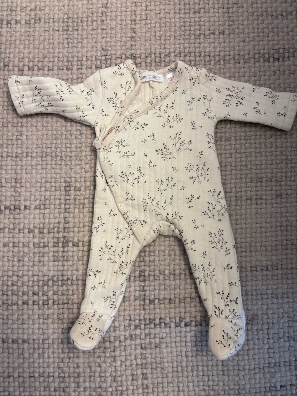 Zara Quilted Floral Jumpsuit